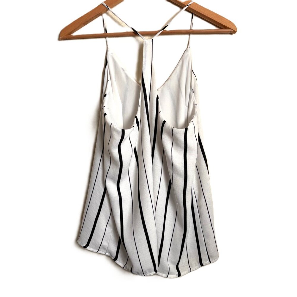 Peyton Jensen Black & White Striped Camisole Tank Top – Size S - Picture 2 of 6